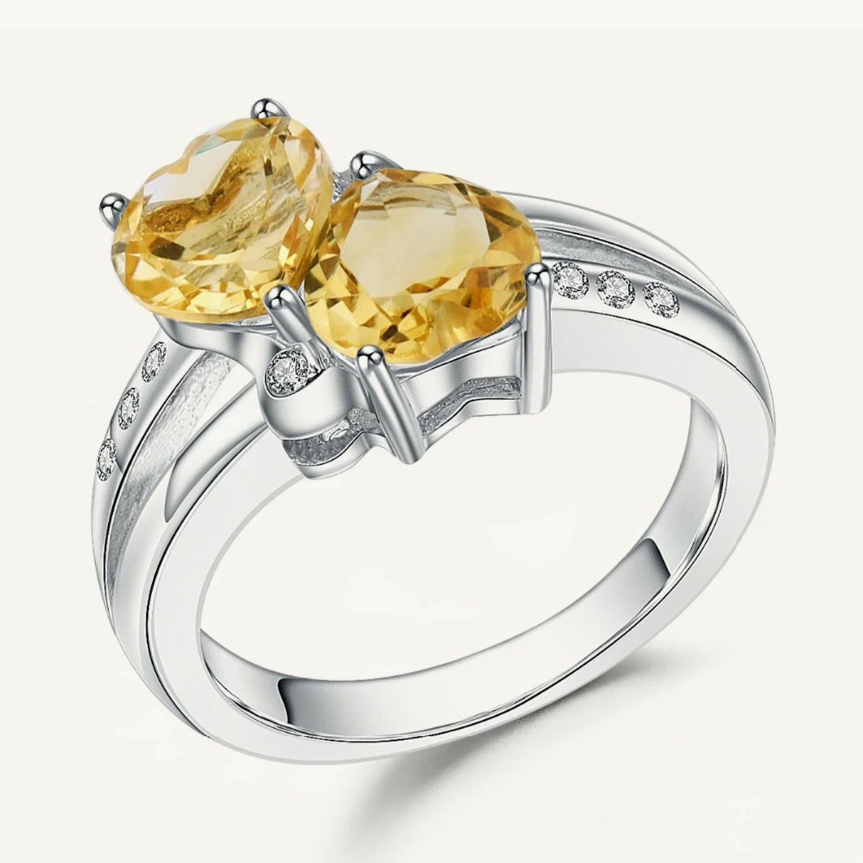 Silver Ring 2.39 ct Citrine