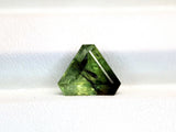 Rutile Peridot 2.85 ct – Green, Trillion Cut, Untreated