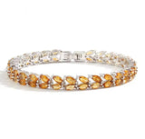 Silver Citrine Bracelet 17.50 ct