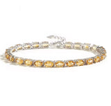 Silver Citrine Bracelet 12.00 ct