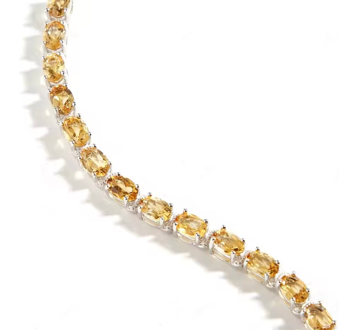 Silver Citrine Bracelet 12.00 ct