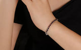Silver Garnet Bracelet