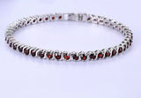 Silver Garnet Bracelet