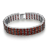 Silver Garnet 41.00 ct Bracelet (Unisex)