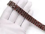 Silver Garnet 41.00 ct Bracelet (Unisex)