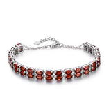 Silver Garnet 11.50 ct Bracelet