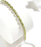 Silver Peridot Bracelet
