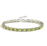 Silver Peridot Bracelet