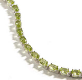 Silver Peridot Bracelet