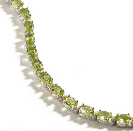 Silver Peridot Bracelet