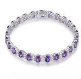 Silver Amethyst 13.00 ct Bracelet