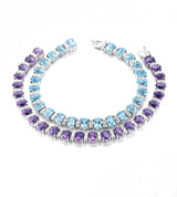 Silver Amethyst 13.00 ct Bracelet