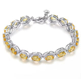 Silver Citrine Bracelet 16.00 ct
