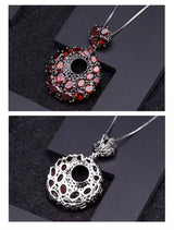 Silver Garnet Pendant