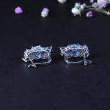 Silver Topaz / Mystic Quartz Earrings