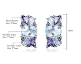 Silver Topaz / Mystic Quartz Earrings