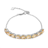 Citrine Silver Bracelet 