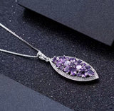 Silver 1.24 ct Amethyst Pendant