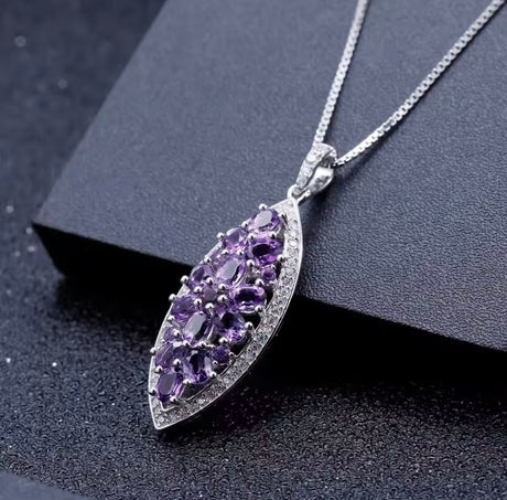 Silver 1.24 ct Amethyst Pendant