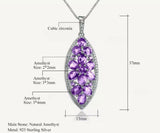 Silver 1.24 ct Amethyst Pendant