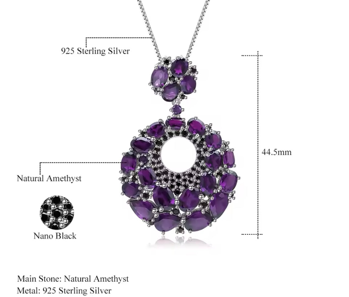 Silver Amethyst Pendant