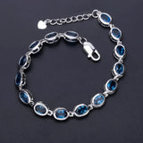 Silver 15.00 ct Topaz Bracelet