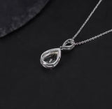 Silver 0.75 ct Green Amethyst Pendant