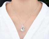 Silver 15.10 ct Green Amethyst Pendant
