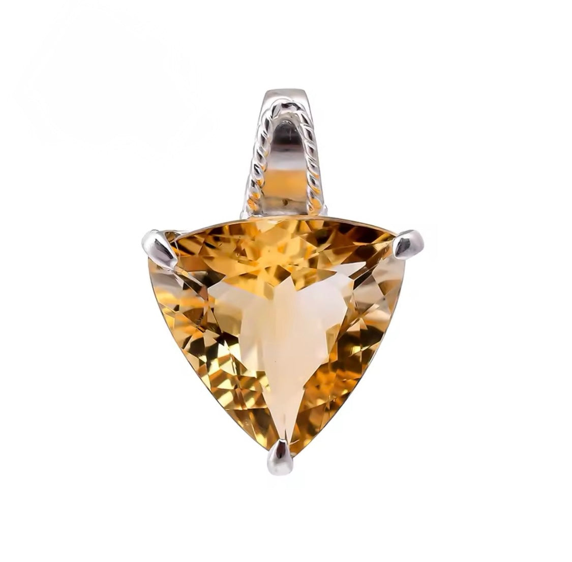 Silver Citrine 11.80 ct Pendant