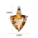 Silver Citrine 11.80 ct Pendant