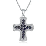 Silver Sapphire Pendant