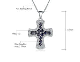 Silver Sapphire Pendant