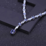 Silver Topaz / Mystic Quartz Necklace