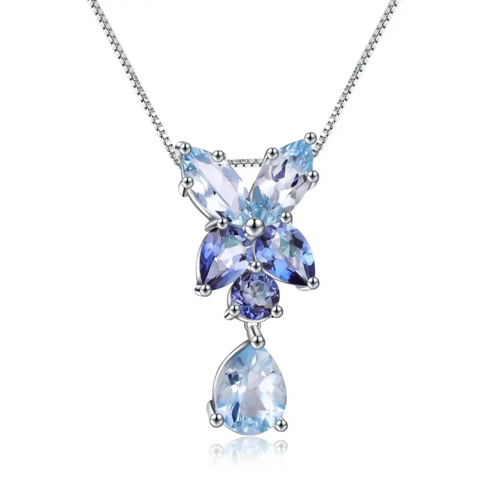 Silver Topaz / Mystic Quartz Pendant