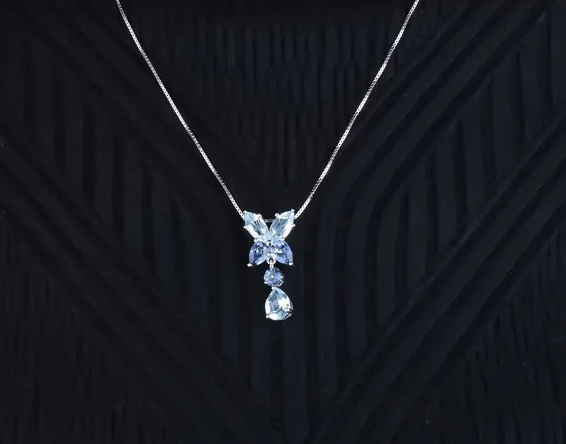Silver Topaz / Mystic Quartz Pendant
