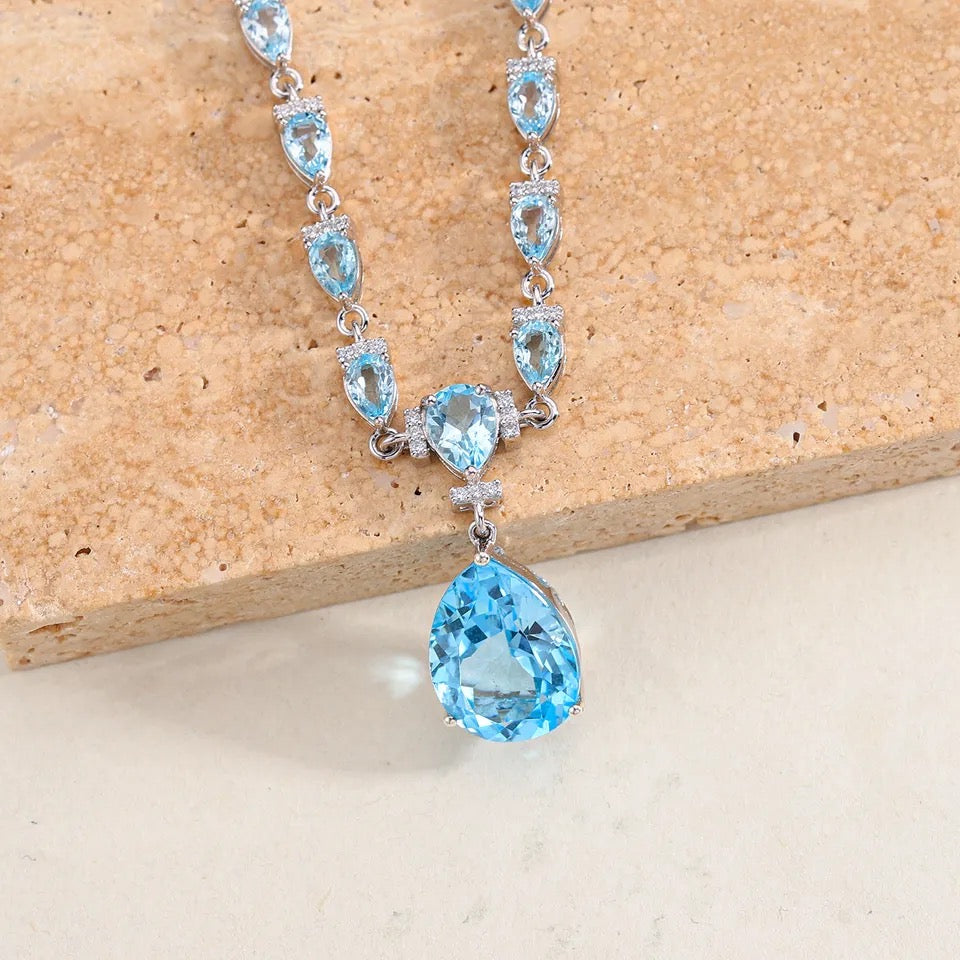 Silver Topaz Necklace