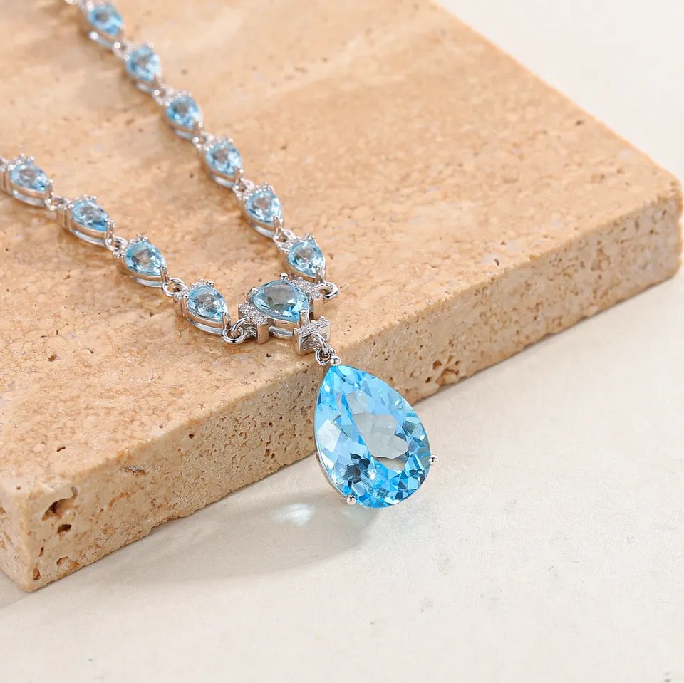 Silver Topaz Necklace