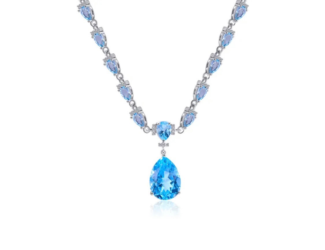 Silver Topaz Necklace