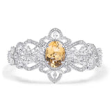 Silver Citrine Bracelet