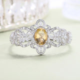 Silver Citrine Bracelet