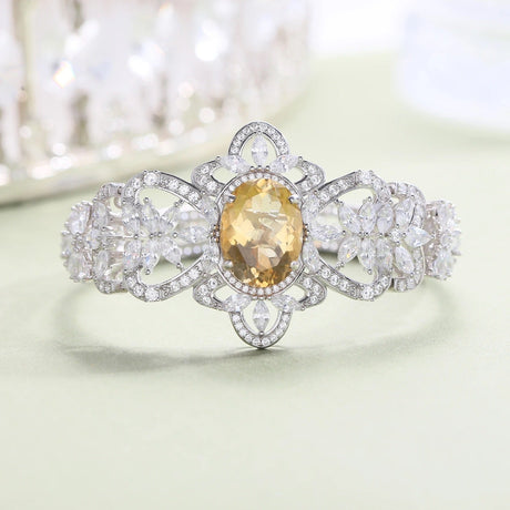 Silver Citrine Bracelet