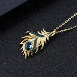 Silver / Golden plated 0.47 ct Topaz Pendant