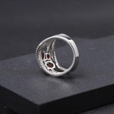 Silver Ring 1.87 ct Garnet