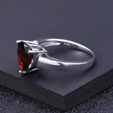 Silver Ring 2.78 ct Garnet