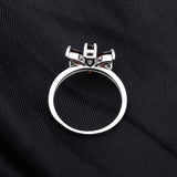 Silver Ring 1.86 ct Garnet