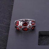 Silver Ring 6.13 ct Garnet
