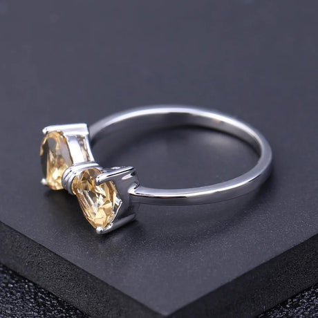 Silver Ring 1.56 ct Citrine