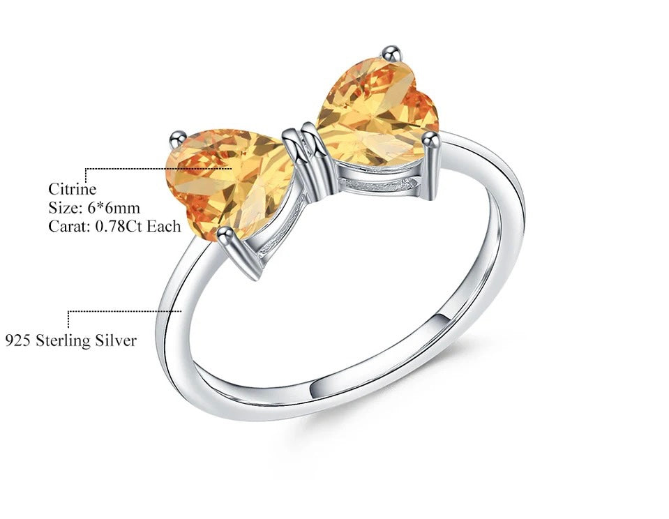 Silver Ring 1.56 ct Citrine