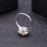 Silver Ring 2.01 ct Citrine