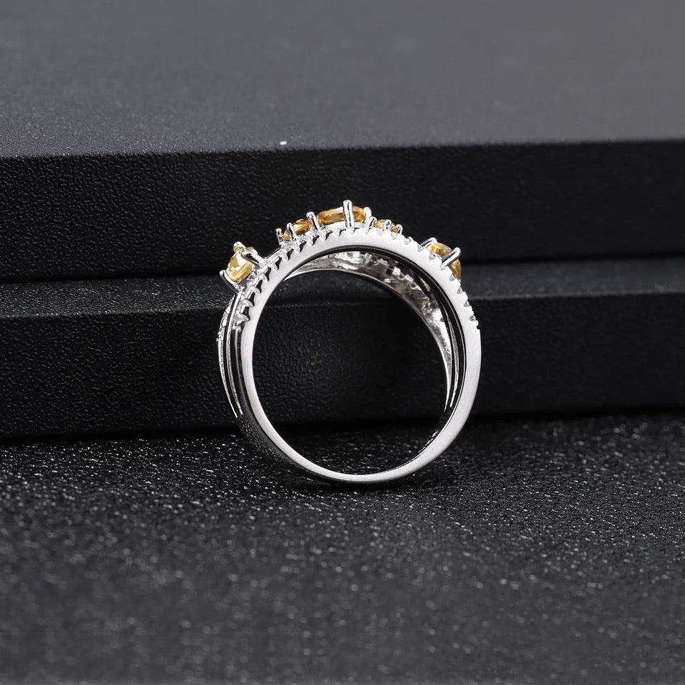 Silver Ring 0.54 ct Citrine